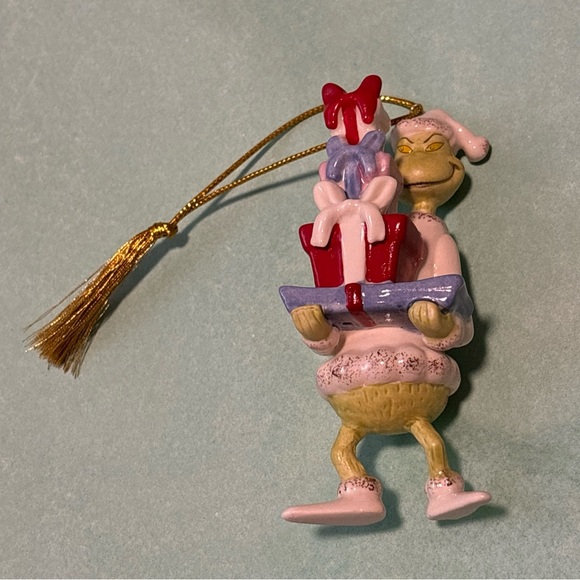 Lenox Dr Seuss The Grinch With All The Gifts Christmas Ornament 2022 4.25 inches - Picture 3 of 4